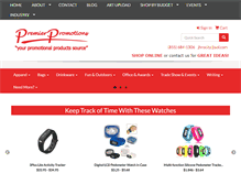 Tablet Screenshot of premierpromotionsusa.com